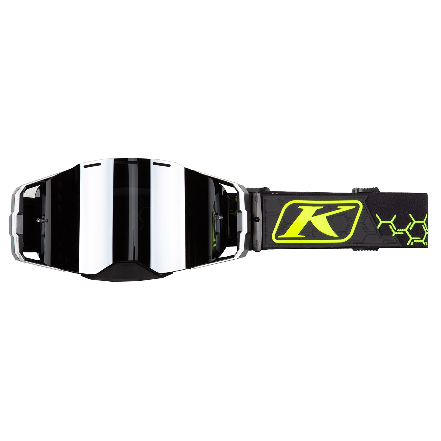 Edge Off-Road Goggle Hex Asphalt Hi-Vis Dark Smoke Silver Lens